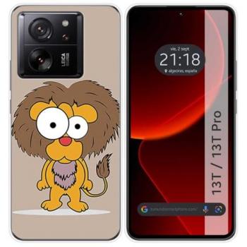Funda de Silicona para Xiaomi 13T / 13T Pro 5G con Diseño Único de León