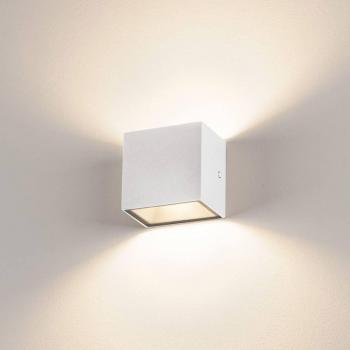 Aplique para exterior LED SLV Sitra Cube - Blanco