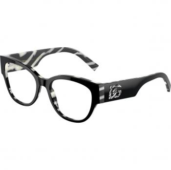 Dolce & Gabbana DG3377 3372 Women’s Eyeglasses Black Size 51 (Frame Only)