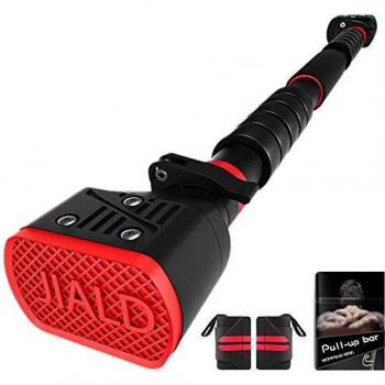 Barra de dominadas Ajustable,JIALD Hogar dominadas Barras Horizontales Barra de Entrenamiento Ajustable con Dominadas Barra sin Tornillos con una Capacidad de Carga de hasta 330 LB