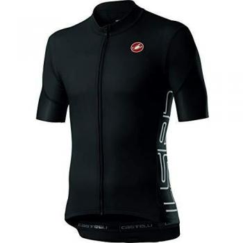 Maillot Castelli Anima 3 de manga corta para mujer en color rosa y azul oscuro, talla S