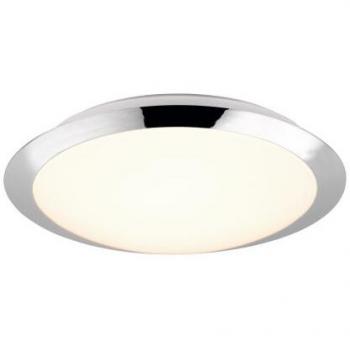 Plafón LED Umberto 12W 1160lm 3000K IP44 Cromo 29cm