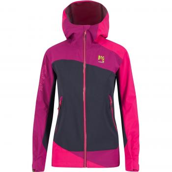 Karpos Chaqueta Marmolada Rosa para mujer, chaqueta ligera y transpirable, ideal para actividades al aire libre, con tejido resistente al agua y al viento, diseño moderno y ajustado, disponible en color rosa