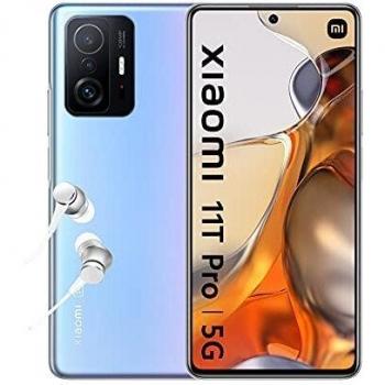 Xiaomi 11T Pro 5G - Smartphone 8+128 GB, 6,67 AMOLED flat DotDisplay de 120 Hz, Snapdragon 888, cámara PRO de 108 MP, 5000 mAh, Azul Celestial