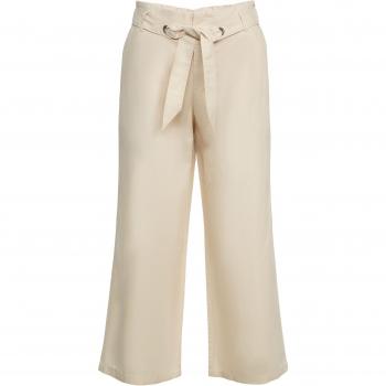 Esprit - Pantalón Culotte Beige en Mezcla de Lino y Algodón