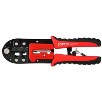 Alicates para electricidad TOPTUL DKAC2420, Pinza de apriete, 203mm, fabricados en acero al carbono, mango ergonómico antideslizante, capacidad de agarre fuerte y preciso