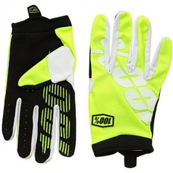 Inconnu 100% iTrack – Guantes de protección, Color Amarillo Fluorescente, tamaño S