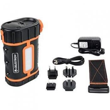 Celestron PowerTank Lithium Pro - Portable power supply, lithium battery, 12V output, USB ports, LED flashlight, compact design, lightweight, suitable for telescopes and outdoor equipment
