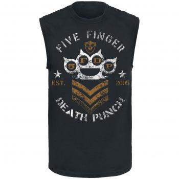 Five Finger Death Punch Brass Knuckles - Chevron Camiseta Tirantes Negro M