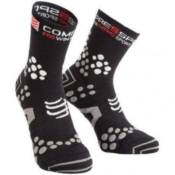 Compressport - Pro Racing Socks V2.1 Winter Trail, Color Negro,Gris, Talla EU 37-39
