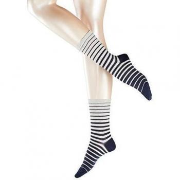 ESPRIT Stripe Sock, Calcetines para Mujer, Azul