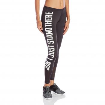 Reebok RE Tight - Mallas para mujer, color negro, talla L