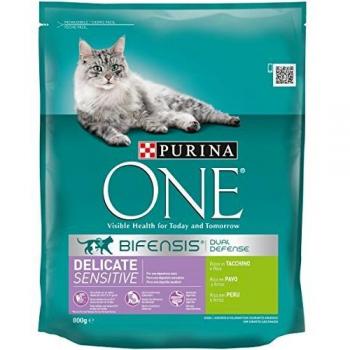 Purina One - Especialidades para Gatos, Rico en Pavo y Arroz - 800 g