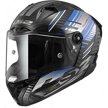 Casco Integral LS2 FF805 Thunder Carbon Volt Gloss Black Blue