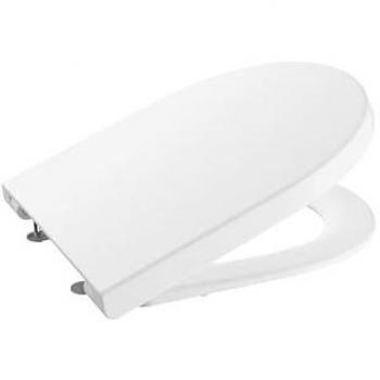 ROCA THE GAP A801D10001 Tapa y asiento para inodoro round con diseño circular y acabado en color blanco