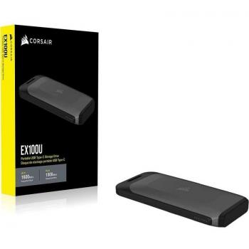 Corsair EX100U Portable External SSD 4TB USB-C Black