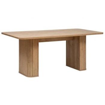 Mesa de comedor Colva - 6 plazas - Marrón - L 180 x P 90 x H 75 cm