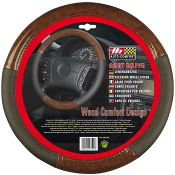 PreWoodec - Funda para volante diseño de madera de raíz, 33474