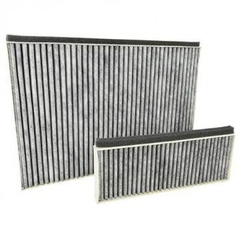 2x Filtros de carbón activo compatibles con campanas extractoras Siemens LC98KPP60/01, LC98KPP60, LC98KLV60 - Color gris y blanco - Vhbw