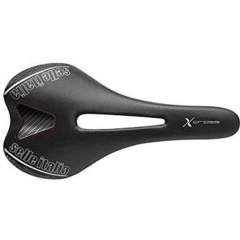 Selle Italia SLR X-Cross Flow S2 Sillín, Unisex Adulto, Negro, Talla Única