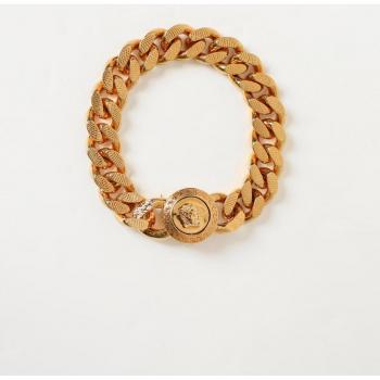 Versace Men's Gold Medusa Chain Bracelet - Size L