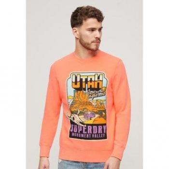 Superdry Sudadera Neon Travel Loose Naranja