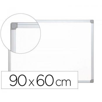Pizarra Blanca Magnética Lacada Q-Connect con Marco de Aluminio 90x60 cm KF01079