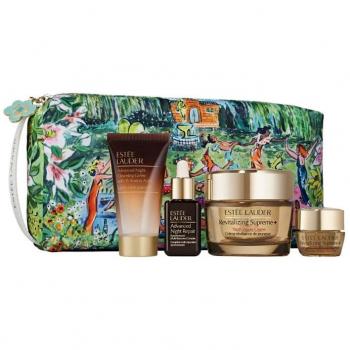 Estée Lauder Set de Cuidado Nocturno - Incluye Limpiadora Advanced Night Cleansing Gelée 30 ml, Serum Advanced Night Repair 15 ml, Crema Revitalizing Supreme+ Youth Power Creme 50 ml, Cont