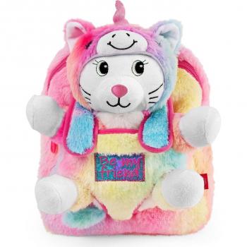 Mochila Kawaii Unicornio con Peluche Extraíble Perletti Toys 9x21x27 Cms