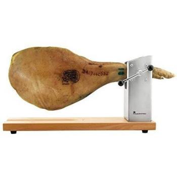 Bergner Q3454 Jamonero 62x30 cm colección Masterpro, Madera/Acero Inoxidable, Cromado