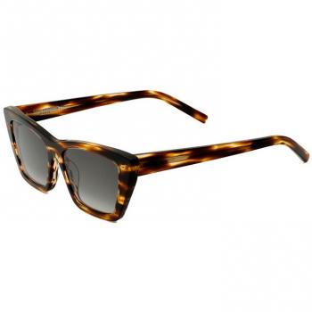Saint Laurent Women's SL 276 Mica Brown Sunglasses - Best Selling Style, 55 MM Size