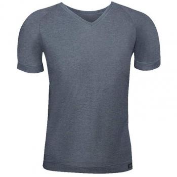 Camiseta Manga Corta y Cuello de Pico de Algodón Egipcio ZD
