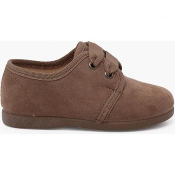 Zapato inglés de bebés en serratex con cordón de faya