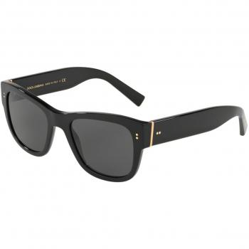 Dolce & Gabbana DG4338F Asian Fit 501/87 Anteojos de Sol para Hombre Negros