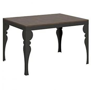 Mesa extensible Paxon Evolution 90x120/380 cm con estructura de Nogal Anthracita