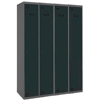 Taquilla Metálica SIMONLOCKER PROFESIONAL MONITOR SINGLE 4/4 300 (1200) ANTRACITA 1800x1200x500 mm