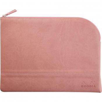 Rhodia 116729C - Bolsa con cremallera - Rhodiarama - Grande (L) - Rosa palo