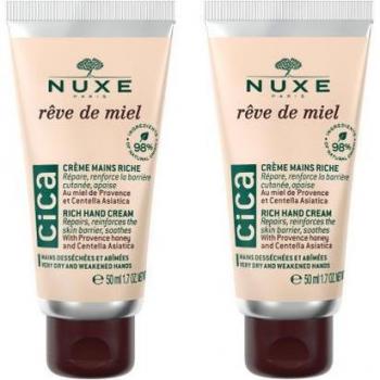 Nuxe Rêve de Miel CICA Crema de Manos Rica Duplo 2x50ml