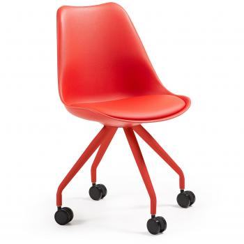 Kavehome Silla Escritorio Ralf, Rojo