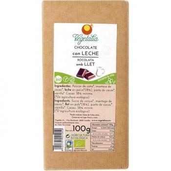 Chocolate con Leche Bio 100g Vegetalia