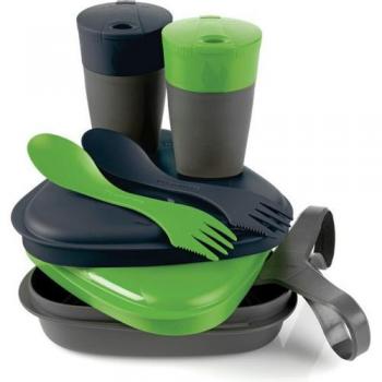 Light My Fire Geschirrset Pack'n Eat Kit - Set de cocina para acampada, color verde / negro