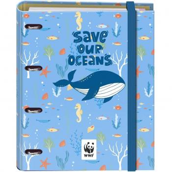 Carpeta recambio anillas 35 mm cuadrícula 5x5 mm WWF Save our oceans Dohe multicolor