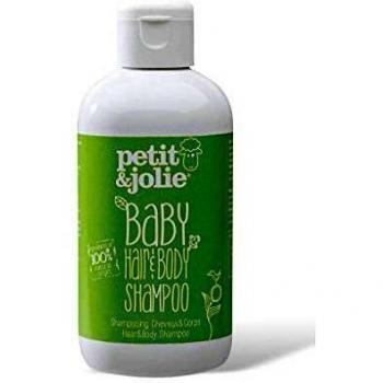 Petit & Jolie Baby Hair & Body Shampoo for Newborns - 200 ml, Eczema Friendly, All Natural