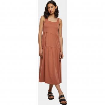 Vestido de Verano Sin Mangas Urban Classics 7/8 Terracota 4XL