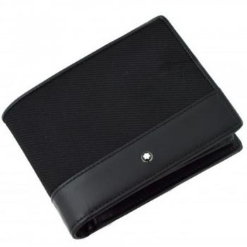 Montblanc 113146 Nightflight - Monedero, Color Negro