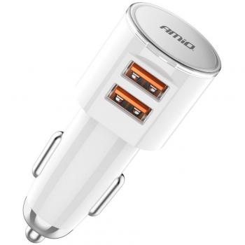 Cargador de coche para móvil AMiO 03888 con puerto USB y carga rápida