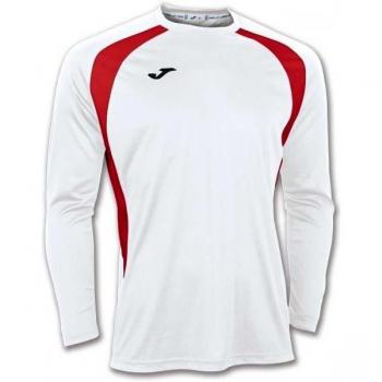 Joma 100015.206 - Camiseta de equipación de manga larga para hombre, color blanco / rojo, talla XL
