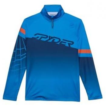 Forro polar Spyder Incline Half Zip niño, color amarillo y negro, talla M