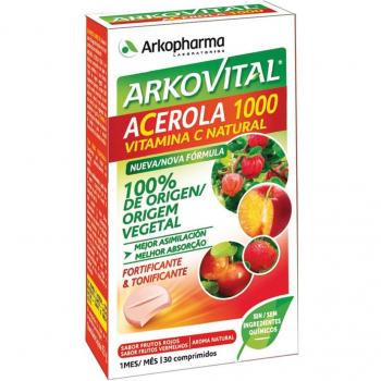 Arkovital Acerola 1000 Vitamina C 30 Comprimidos Arkopharma