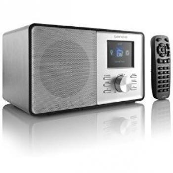 Lenco CR-2003 - Radio (Internet, Digital, FM, PLL, 5W, LCD, 31,5 cm (12.4)) Negro, Plata